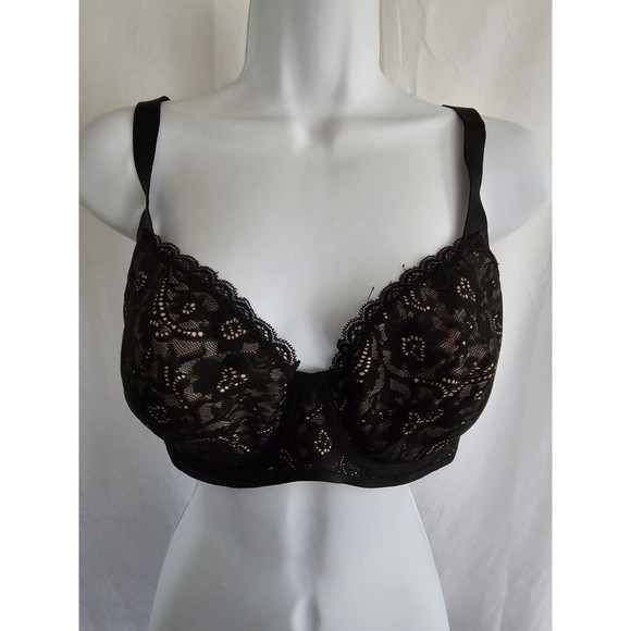 Soma Bra Women's Black Underwire Enticing Lift Full Coverage Size 32DDD - Picture 1 of 6